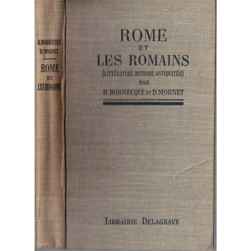 Rome Et Les Romains Littérature Histoire Antiquités Bernecque Et Mornet 1935 Manuels 1042