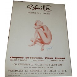 Affiche originale femme nue...