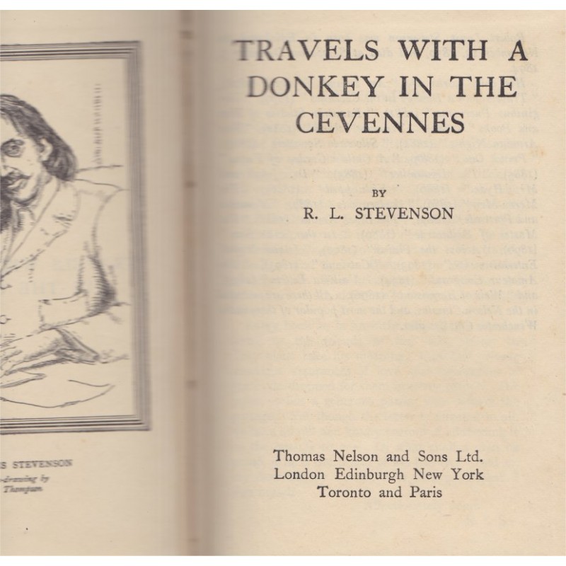 travels with a donkey in the cévennes robert louis stevenson