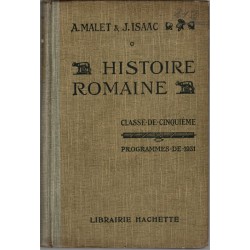 Histoire romaine, classe de...