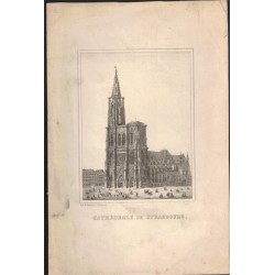 Lithographie Cathédrale de...