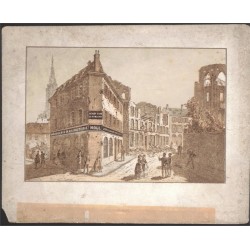 Carte lithographie Siège et...