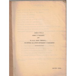 Manuscrit Pondichéry 1945,...